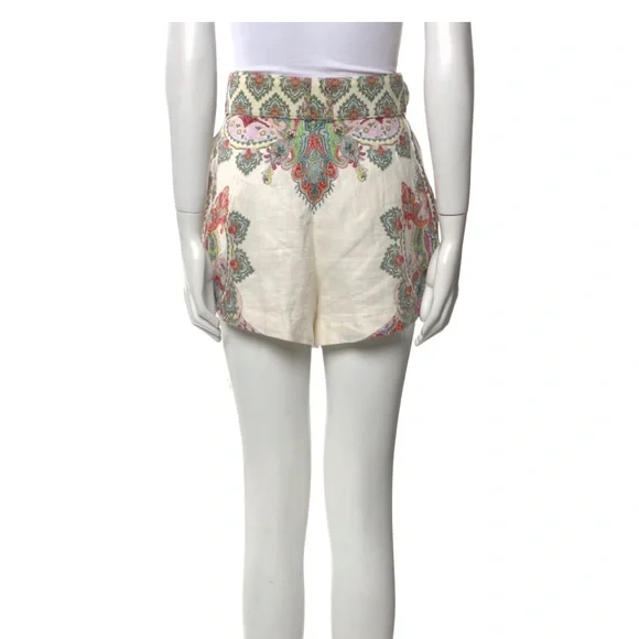Zimmermann Paisley belted Shorts